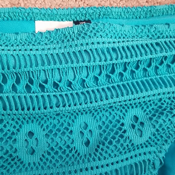 NWT Aqua crochet lace net low swim pant L - Picture 4 of 6